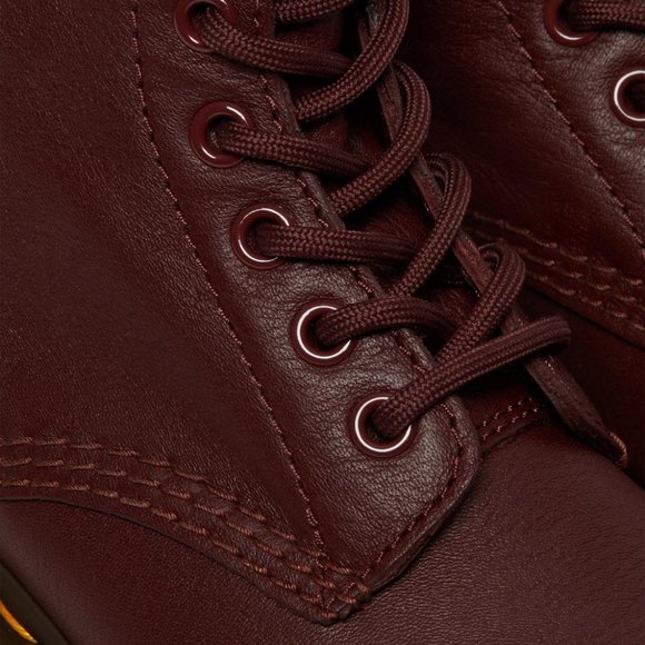 Doctor Martens Cherry Red Virginia Pascal Leather - Picture 3 of 10